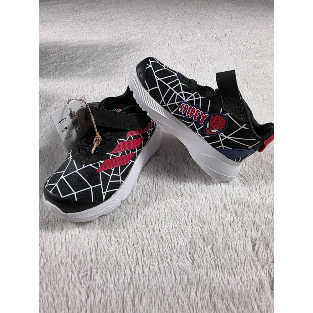 NEW Adidas Duramo Spider-Man El Boys Shoes Sneakers Toddlers 4K